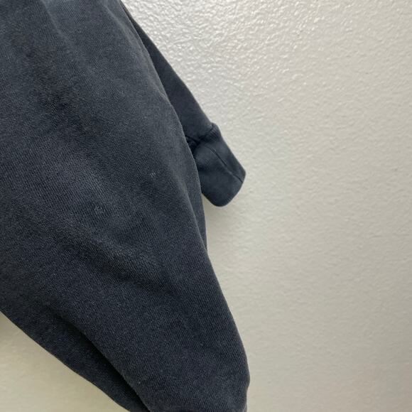 All Saints Rihan Hoody Womens Medium Black Tie Dye Faded Washed Pullover Crop * - Picture 9 of 10